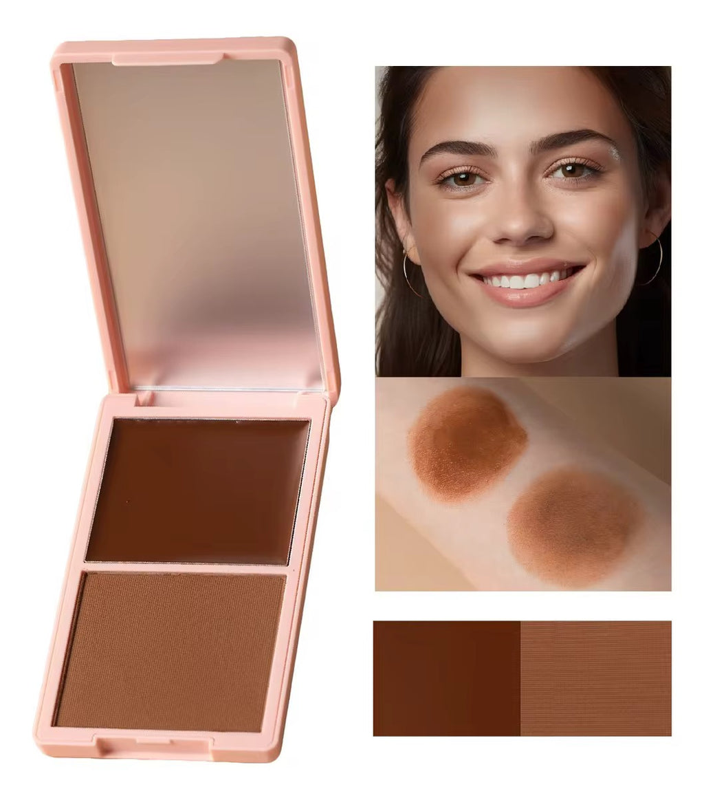 LuvellBeauty 2-in-1 Blush Duo | Cream & Powder Blush Palette